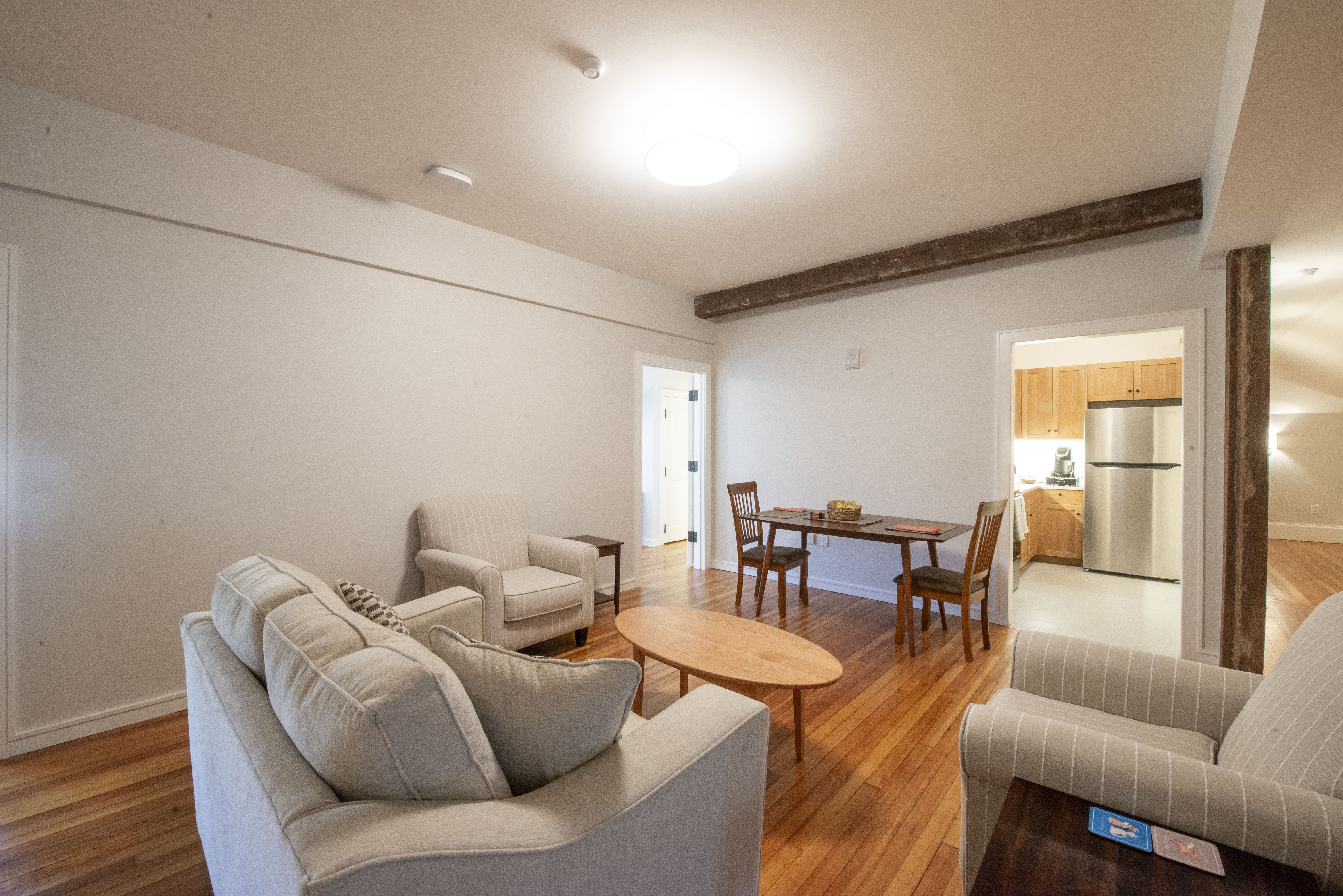 Lounge and kitchen shared by third floor guest rooms