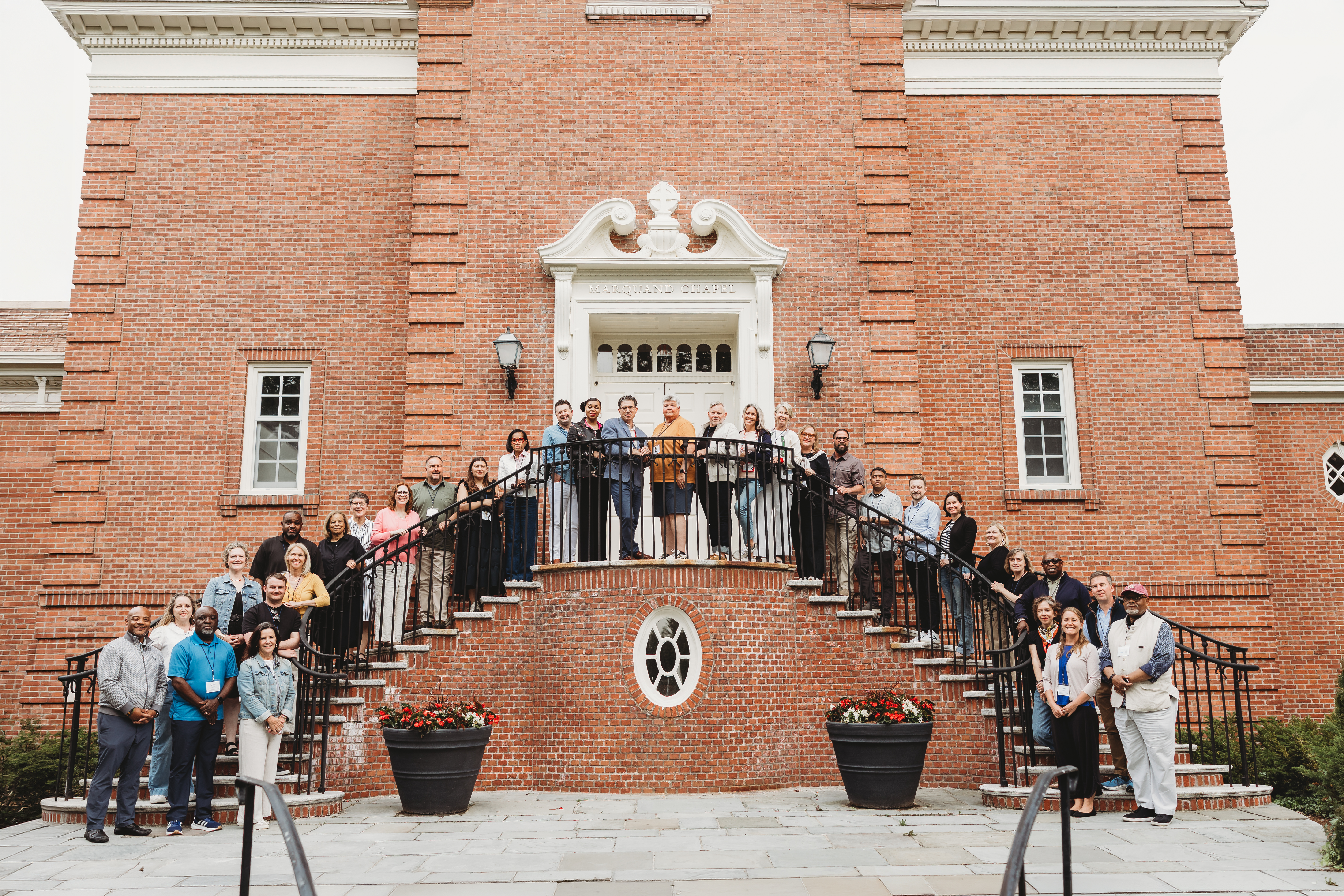 Leaders Way Cohort 2026-2027 on a staircase