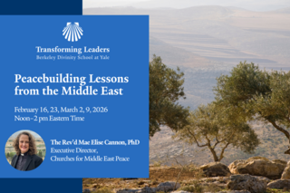 olive trees on a hill accompanied by event information text