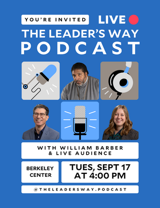 Live podcast flyer
